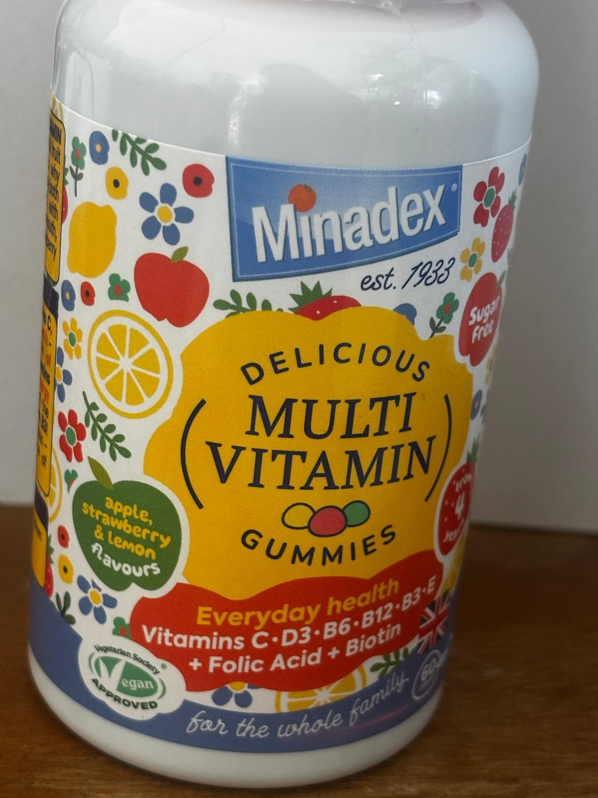 MINADEX Multivitamin Gummies – Pack of 60 – Tasty Daily Support for Kids & Adult