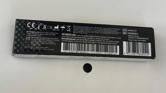 MX DIGITAL Thermometer Baby Adult Fever Alarm UK