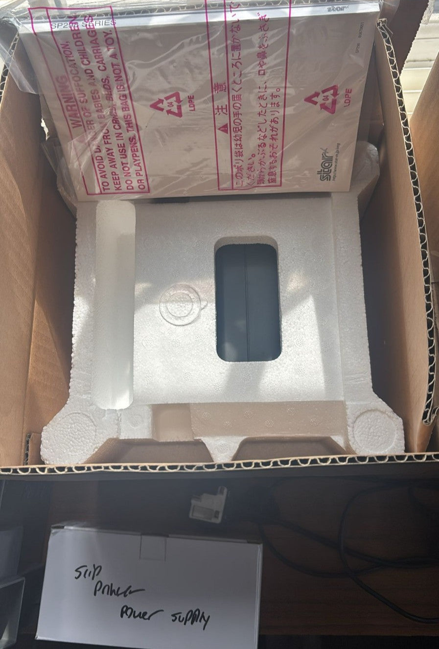 Star SP298MC Slip Parallel Impact Receipt Printer 39309311 NEW with power supply