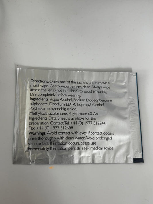 10x or 30x Pre-Moistened Lens Wipes –Anti-Fog & Smear-Free |Glasses, Phone & Cam