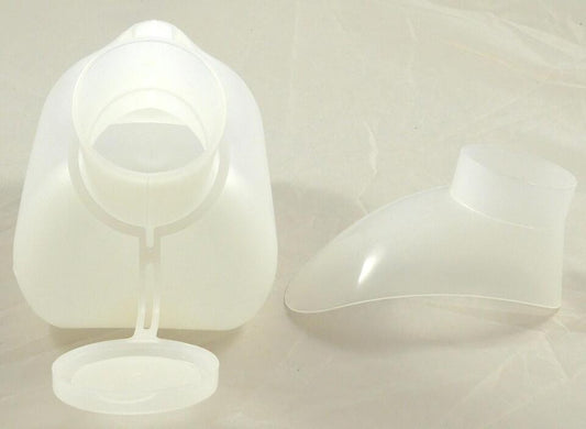 Unisex Urinal 1000ml Urine Bottle With Detachable Spout for Male and Female Use