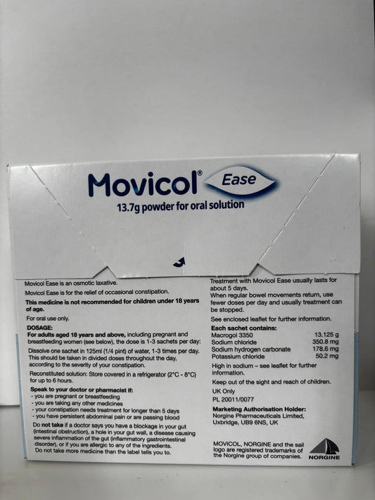 Movicol 20 Sachets Flavour Free