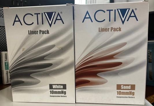Activa Stocking Liner Pack CT 10mmHg x3 - Choose from size and colour