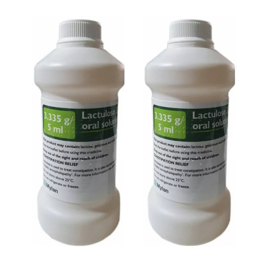Lactulose Solution For Constipation and Discomfort 2 x 500ml *brands may vary*