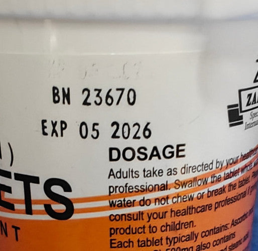 Pure 100% Vitamin C Tablets 500mg Immune System Support High Strength 28 Tablets