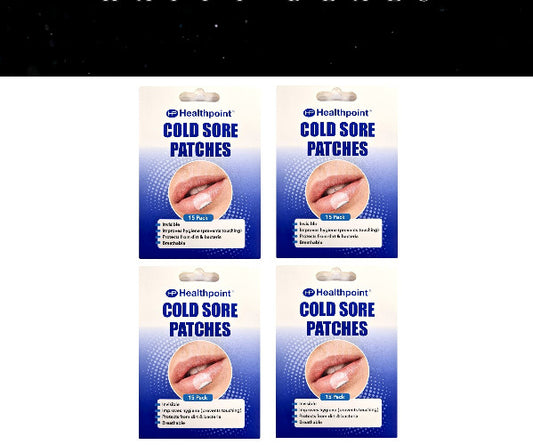Cold Sore Patches Invisible | Breathable | Protects- 4x 15 Patches