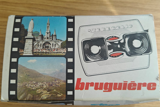 Vintage Red Bruguière Stereoclic Stereo Junior Viewer -1960s- RARE Retro