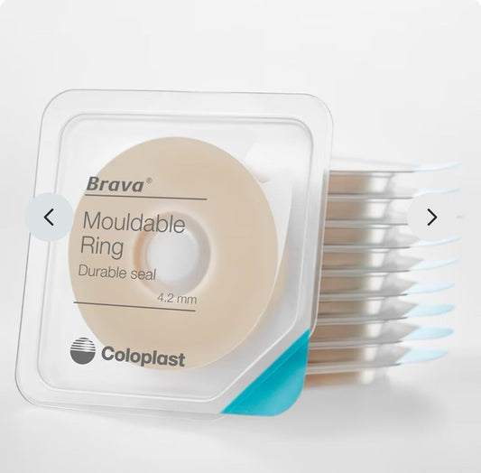6 x Coloplast Brava Mouldable Rings / Protective Seals 4.2mm – REF 12042