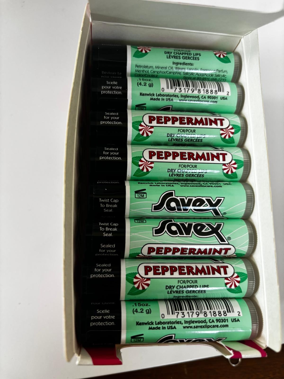 3x Savex Stick Lip Balm (Peppermint) | Rare Japanese Formula | Only UK Seller!