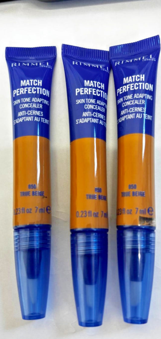 RIMMEL Match Perfection Skin Tone Adapting Concealer 7ml - CHOOSE SHADE - NEW