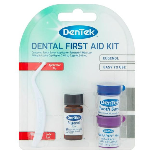 Dentek Dental First Aid Kit - Applicator, Tooth Saver, Temporary Filling