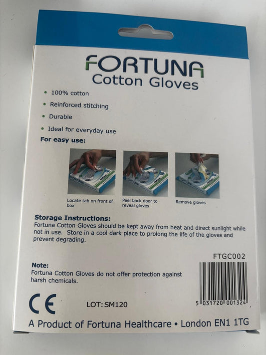CARE ESSENTIALS COTTON GLOVES SIZE MEDIUM - LARGE 1 PAIR