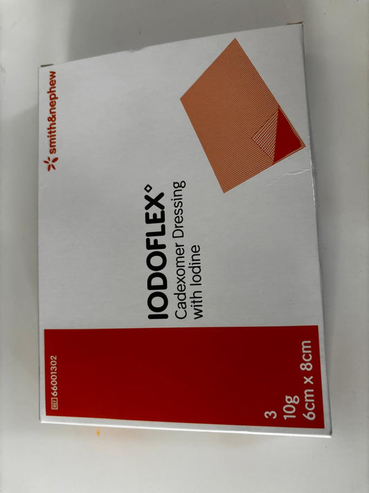 IODOFLEX Cadexomer Iodine Dressing 6cm x 8cm | 10g | Antibacterial Wound Care