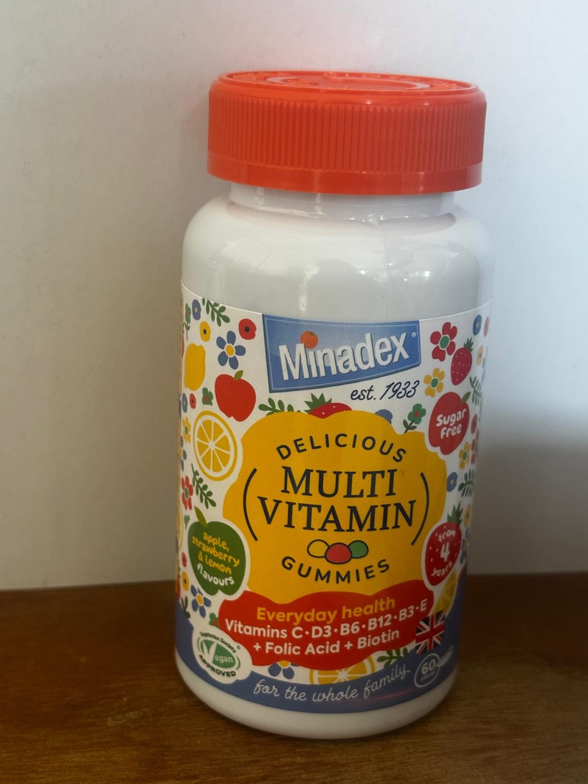 MINADEX Multivitamin Gummies – Pack of 60 – Tasty Daily Support for Kids & Adult