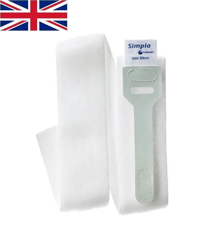 2x Coloplast Simpla Retaining G-Strap 50cm for Leg Bag Support