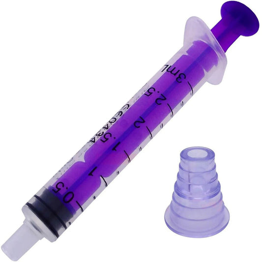 5ml Oral Medicine Syringes with Bottle Adapter– Pack of 50  Baby, Child, Pet Use