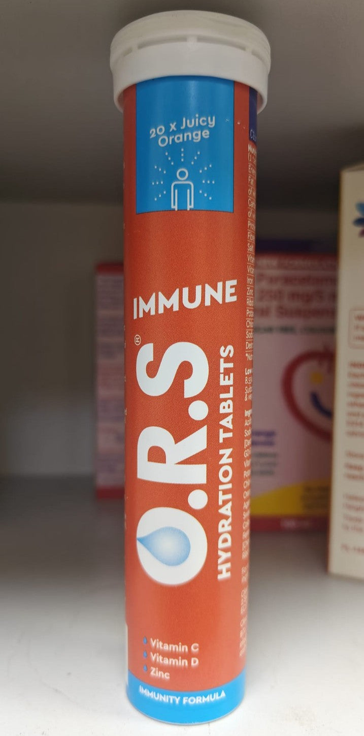 O.R.S Immune Hydration Tablet with Electrolytes,  20 tab