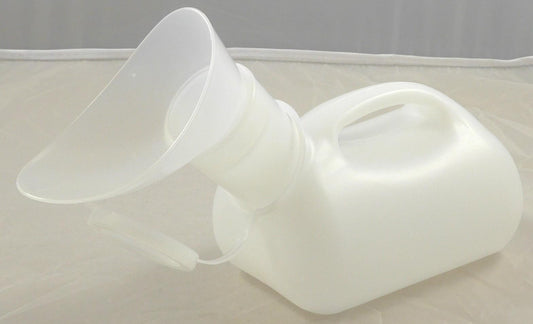 Unisex Urinal 1000ml Urine Bottle With Detachable Spout for Male and Female Use