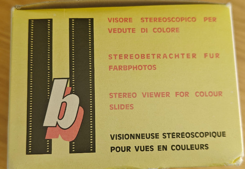 Vintage Red Bruguière Stereoclic Stereo Junior Viewer -1960s- RARE Retro
