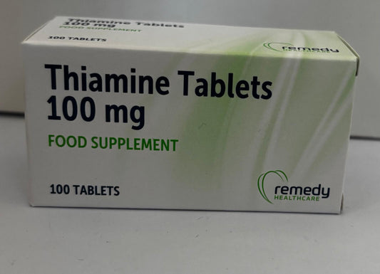Vitamin B1 100mg Thiamine - 100 Tablets - High Strength Heart & Nervous System