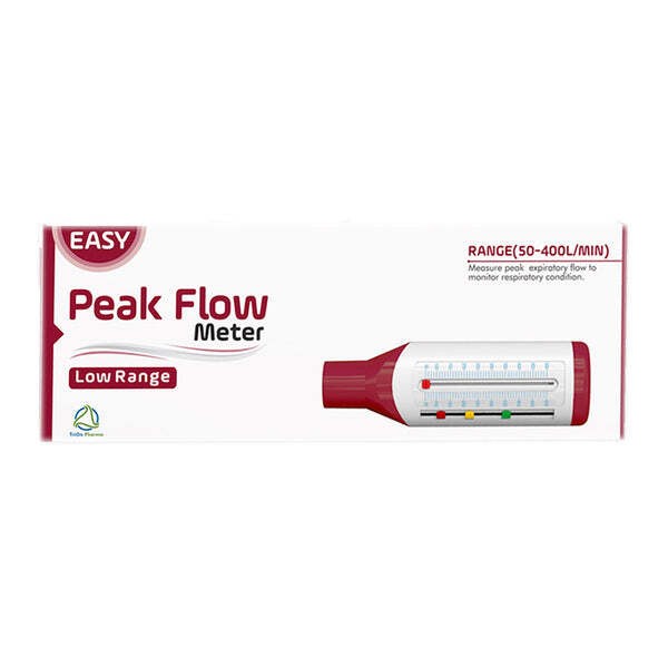 Easy Peak Flow Meter Low Range Accurate Asthma Monitoring Tool