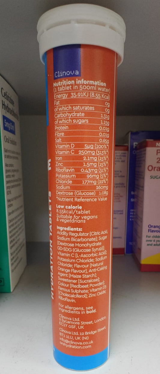 O.R.S Immune Hydration Tablet with Electrolytes,  20 tab