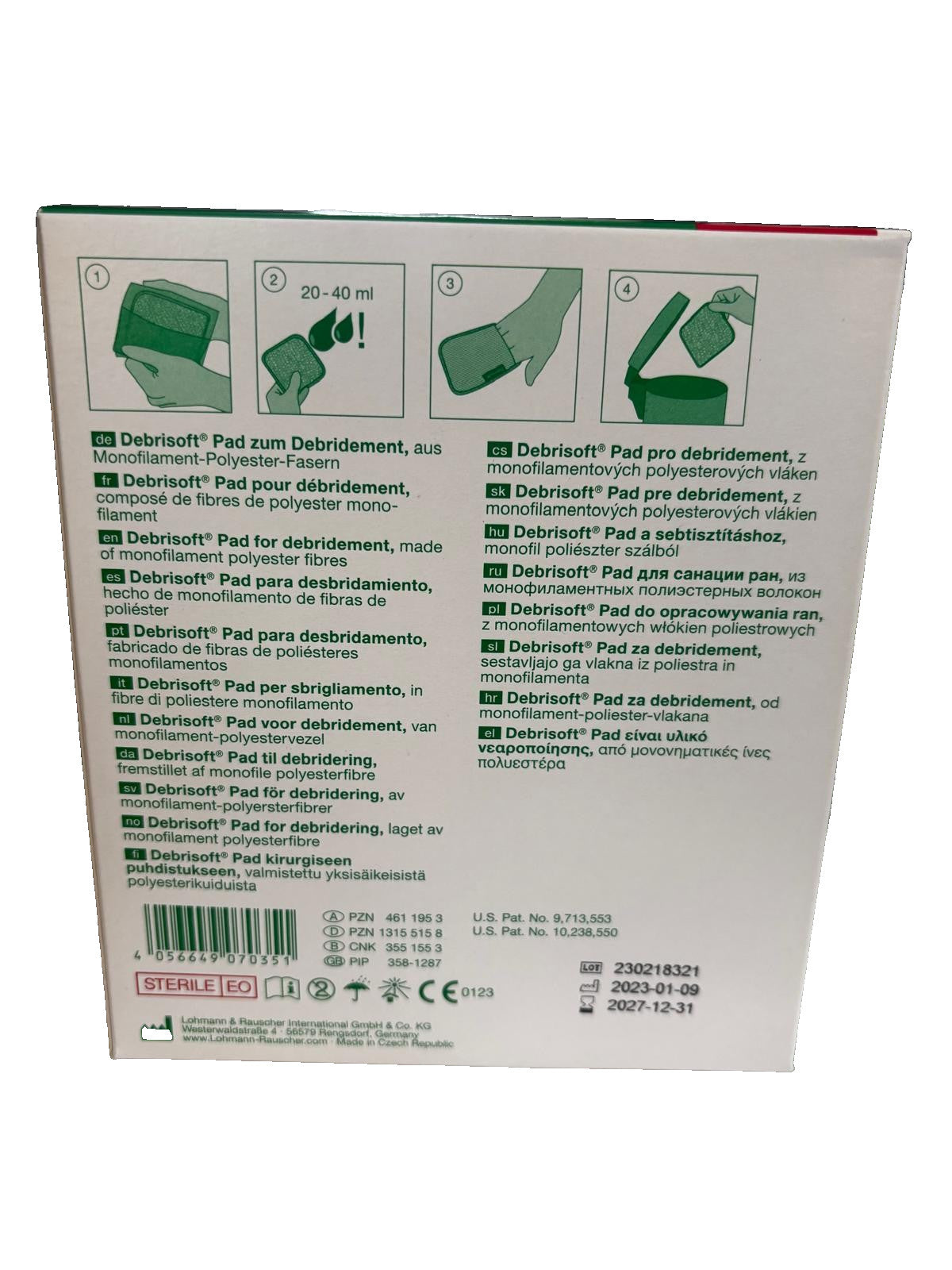 Debrisoft Debridement Pads Dressing Wound 10cm x 10cm X5 PADS