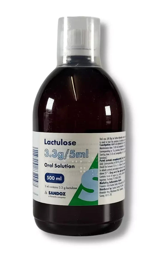 Lactulose Solution For Constipation and Discomfort 2 x 500ml *brands may vary*