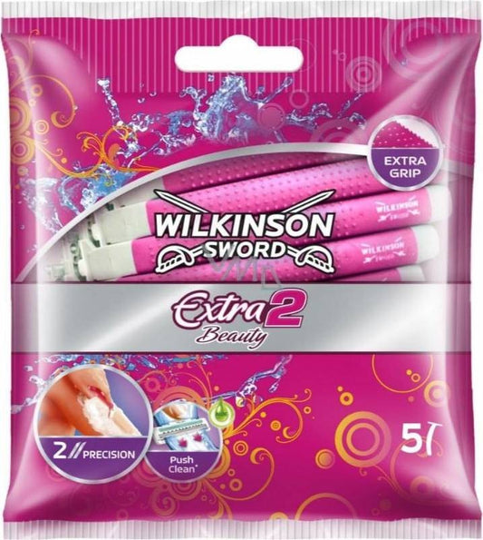 Wilkinson Sword Extra Beauty 2 Disposable Razor 5 Pack X 1