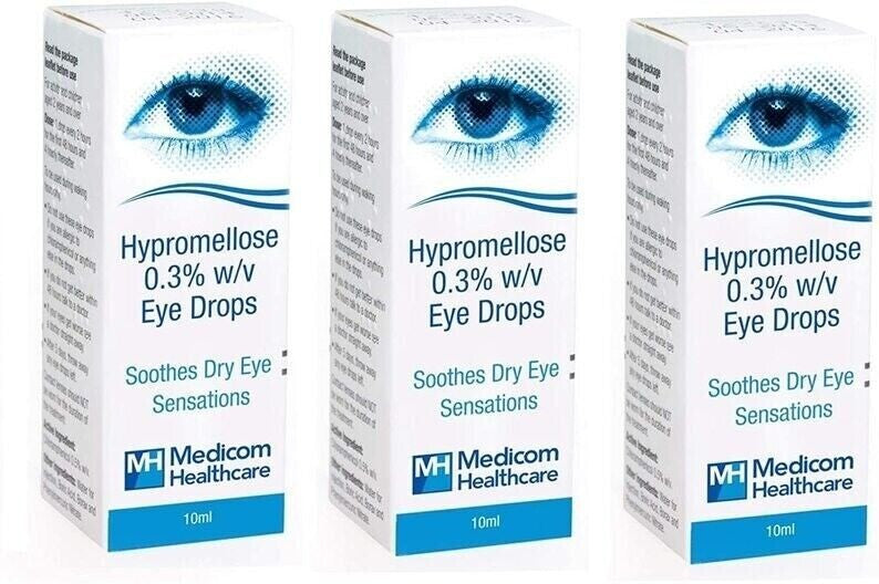 Hypromellose 0.3% Eye Drops Brand May Vary   - PACK OF THREE