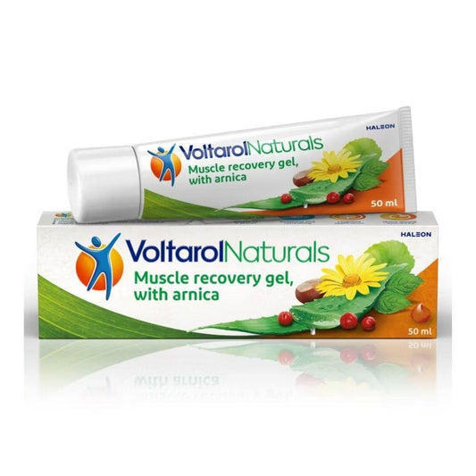 Voltarol Naturals Organic Muscle Recovery Gel With Arnica 50ml Cools & Soothes