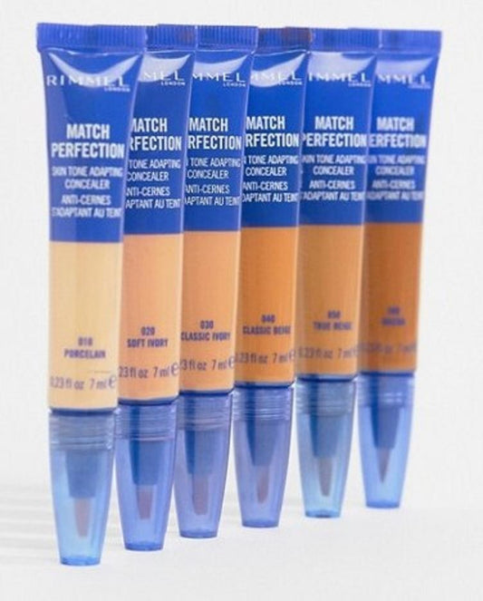RIMMEL Match Perfection Skin Tone Adapting Concealer 7ml - CHOOSE SHADE - NEW