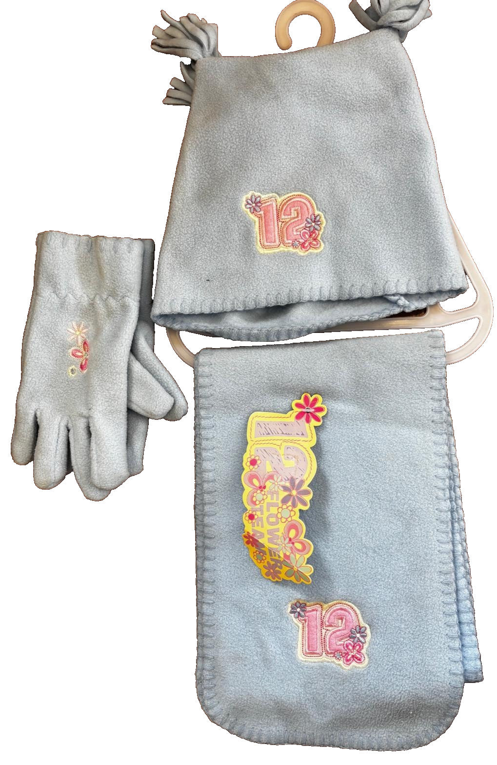 3PCS Kids Hat Scarf Gloves Set | Baby Winter Warm | Girls Boys | Blue or Pink |