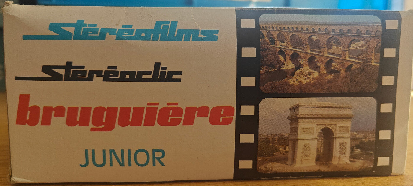 Vintage Red Bruguière Stereoclic Stereo Junior Viewer -1960s- RARE Retro
