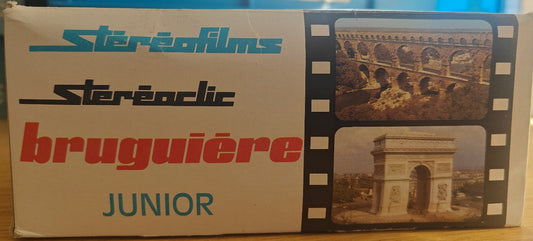 Vintage Red Bruguière Stereoclic Stereo Junior Viewer -1960s- RARE Retro