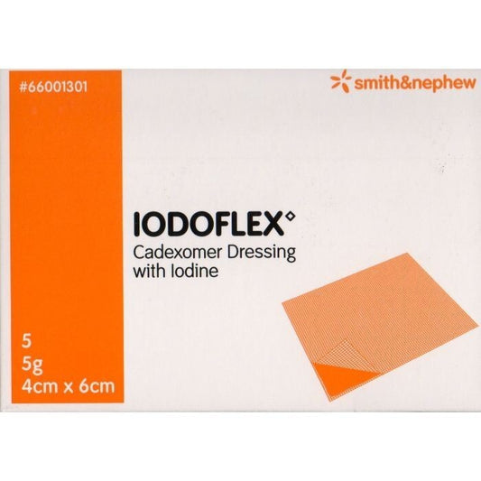 Iodoflex 5g Dressings Cadexomer Gauze with Iodine Antibac Wound Healing 1 x 5g