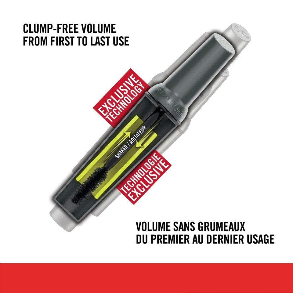 2x Rimmel London - Mascara - New Volume Shake - For Her - Black 001, 9 ml