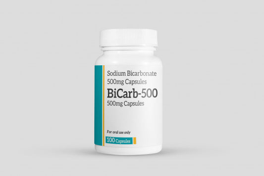 Sodium Bicarbonate 500mg – 100 Capsules | Antacid Relief