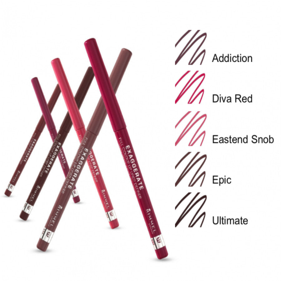 RIMMEL London Exaggerate Full Colour Automatic Lip Liner Definer *018, 024, 063*