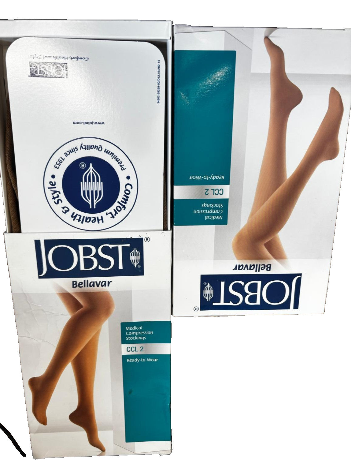 Jobst UlcerCare Bellavar Compression Stockings | Petite Size IV |Pearl |CCL2 |OT